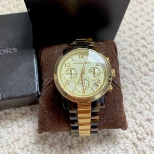 Authentic Michael Kors watch with box and paper